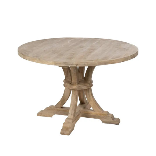 Worn White Mango Wood Dining Table