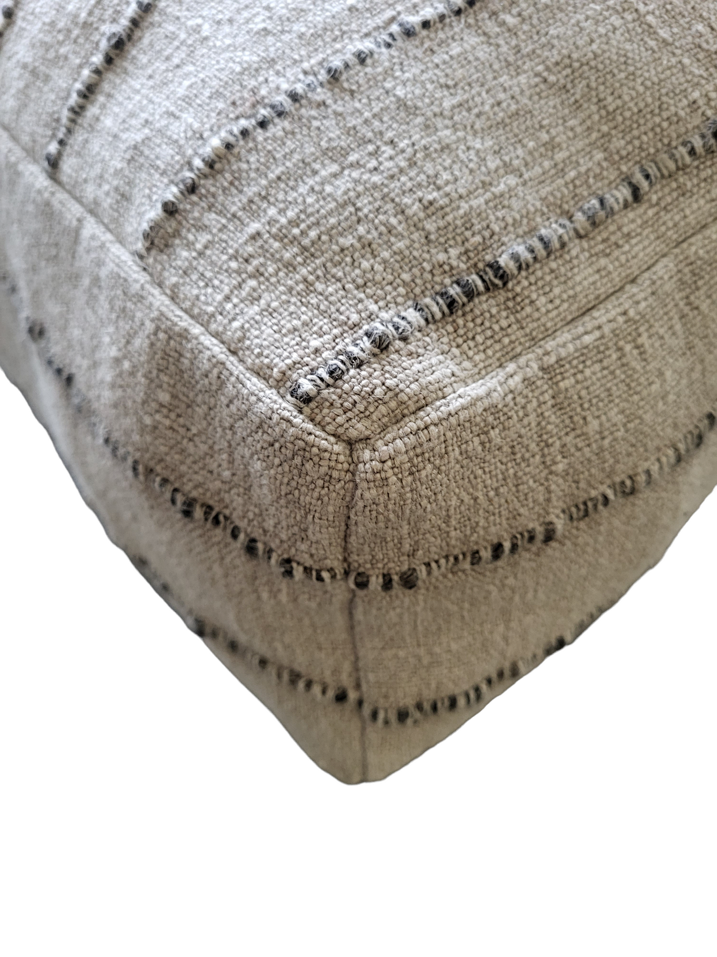 Linen & Jute Floor Pouf