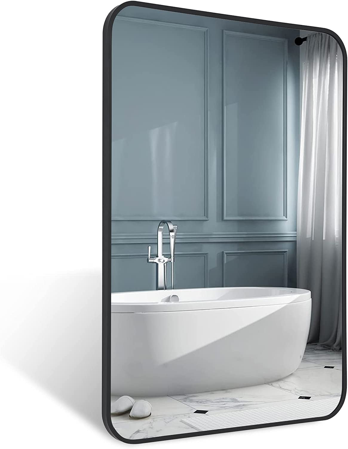 Black Framed Bathroom Mirror