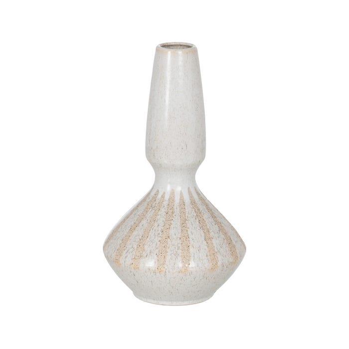 Sena beige ceramic vase by IXIA