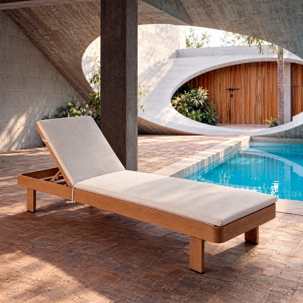 Formentor Aluminium Sun Lounger – Natural – LoNiu Home