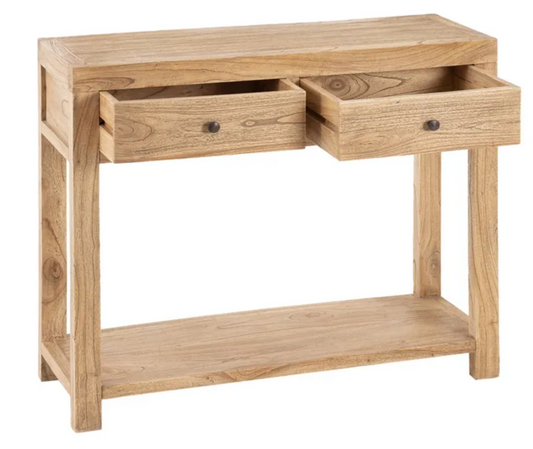 Natural Wood Console Table – LoNiu Home