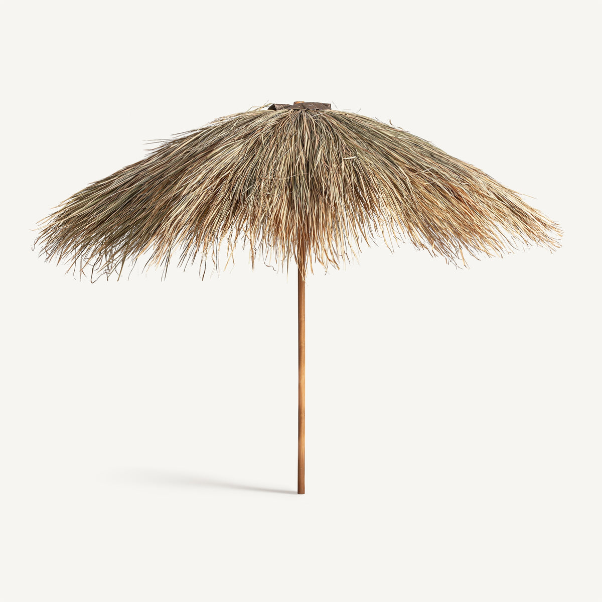 Ombra Teak & Straw Parasol – 370 cm – LoNiu Home