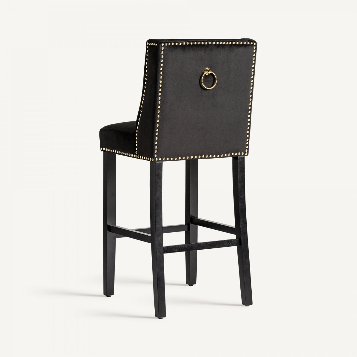 DACHWIG BLACK VELVET STOOL