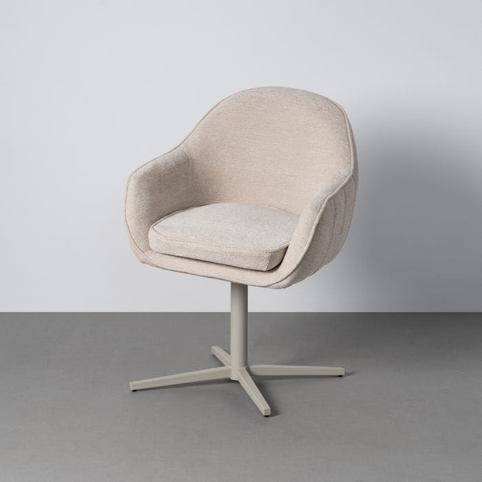 Arco upholstered swivel dining chair by IXIA