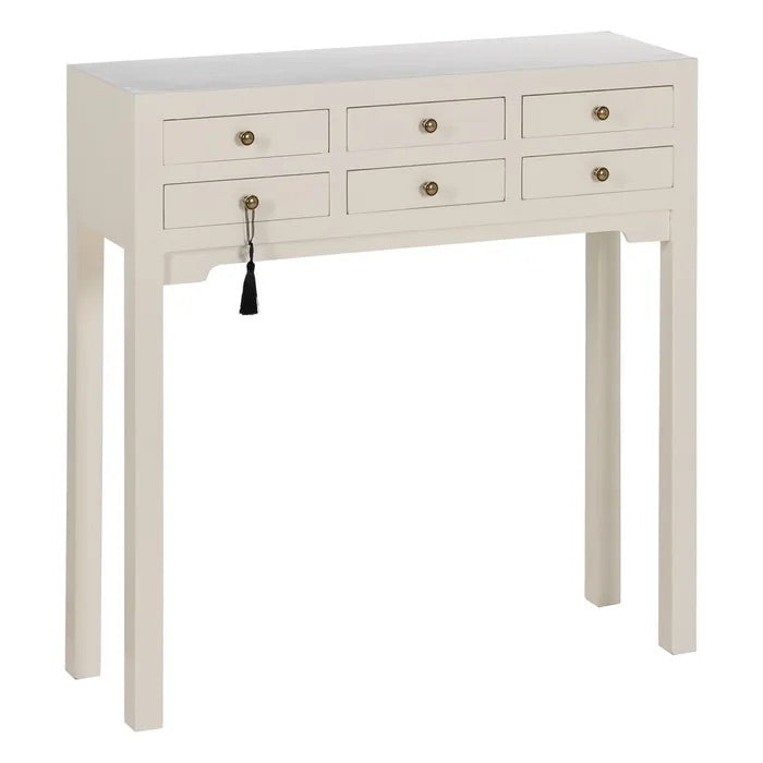 White Console Table with Drawer