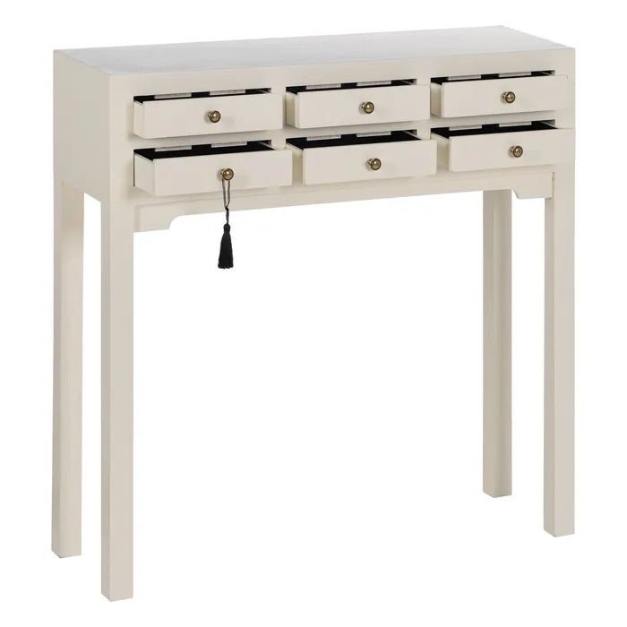 White Console Table with Drawer