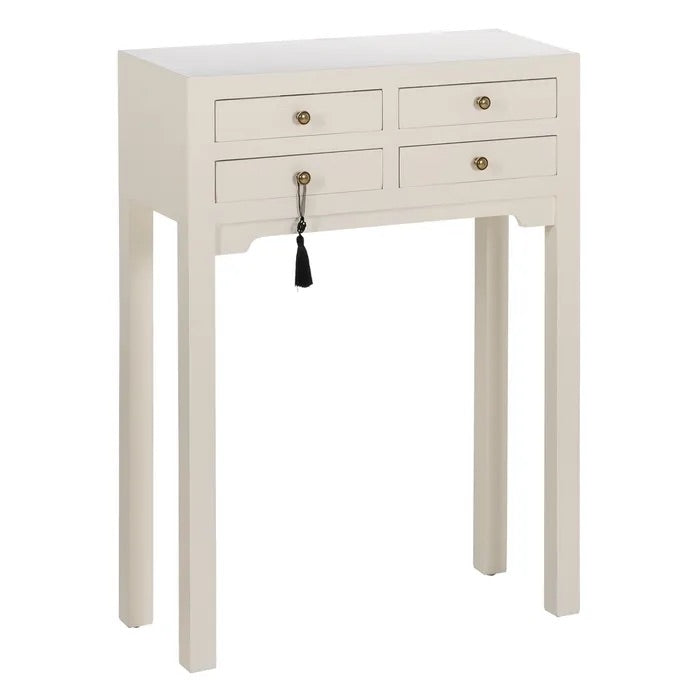 White Console Table with Drawer