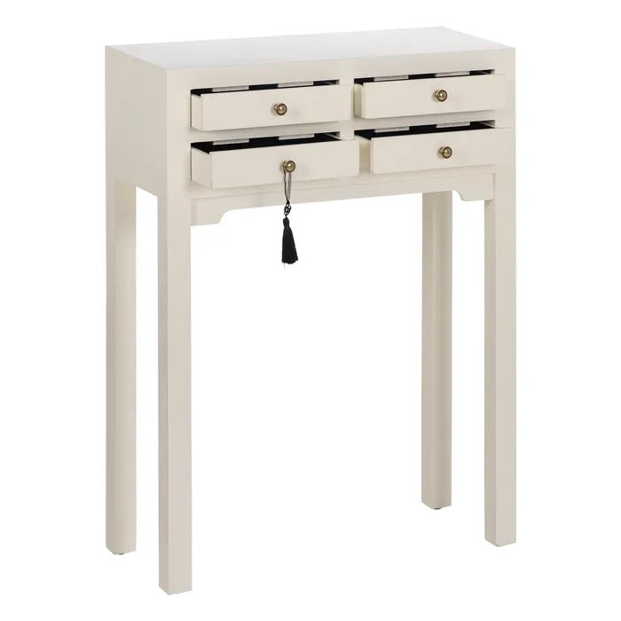 White Console Table with Drawer