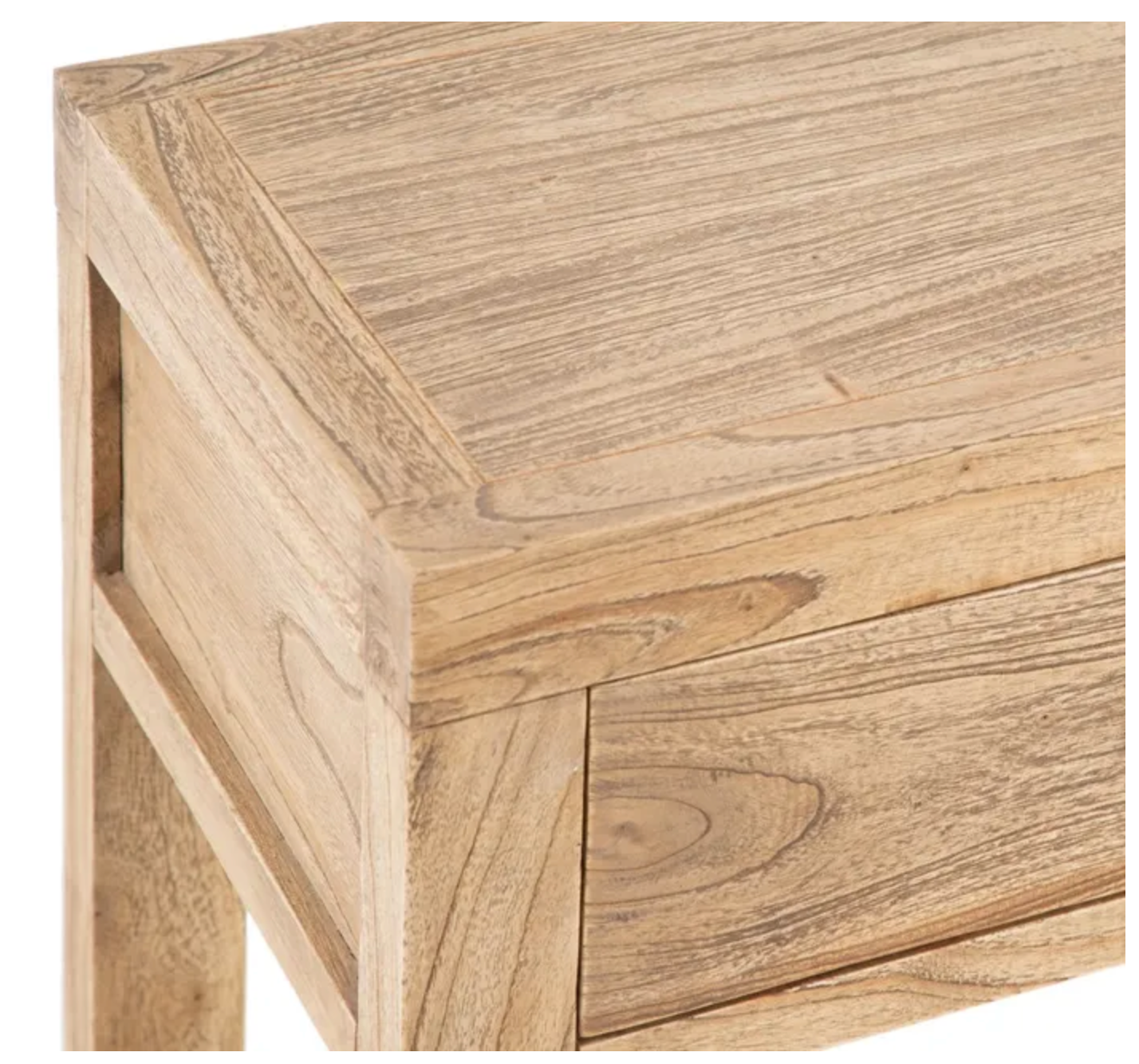 Natural Wood Console Table