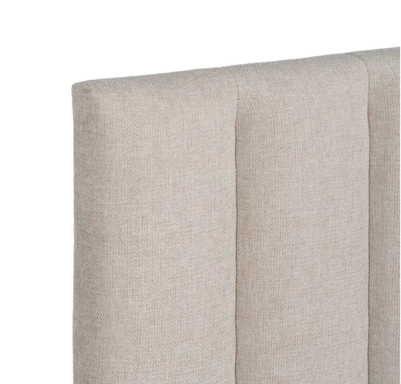 Beige Fabric Headboard
