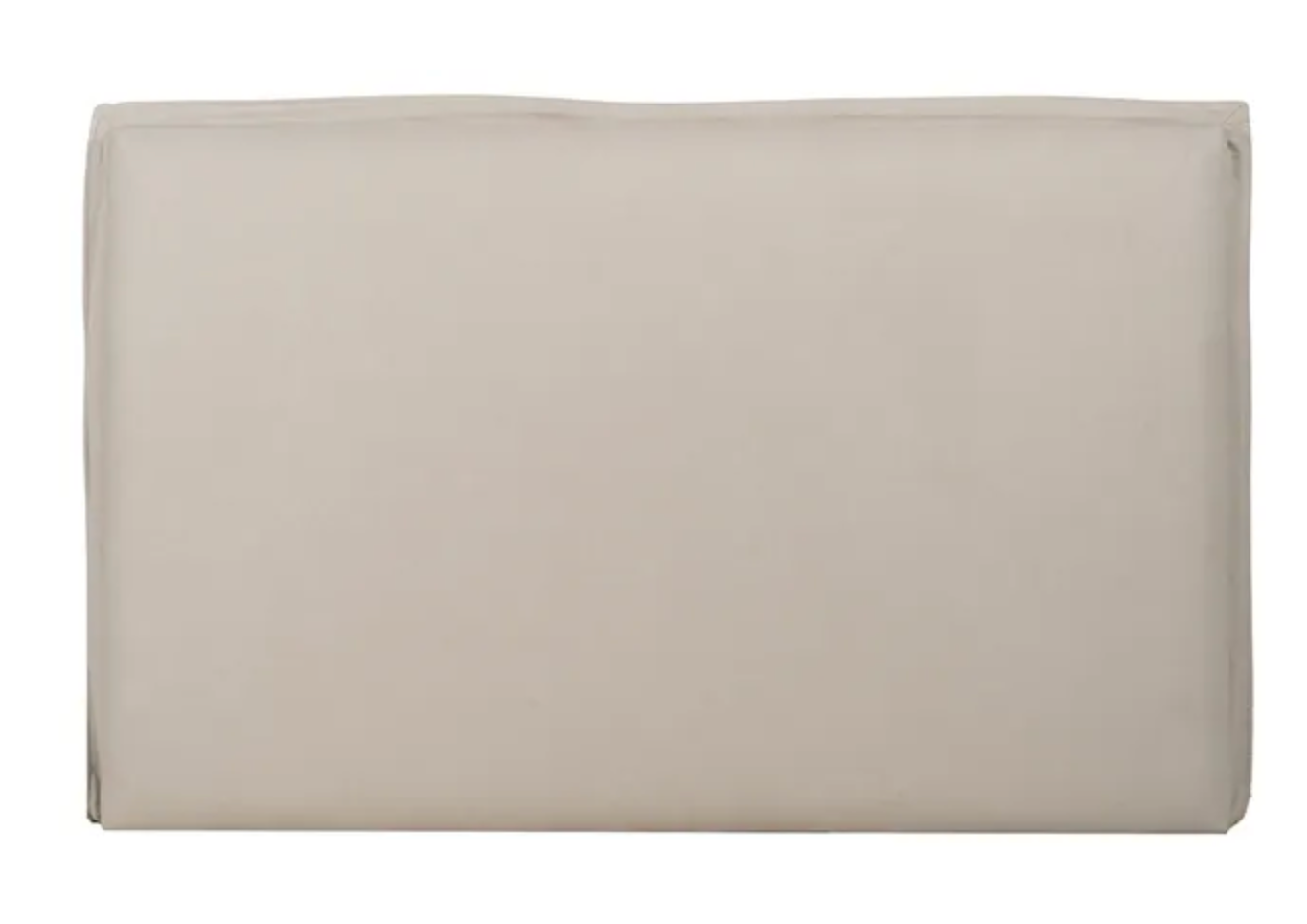 Beige Fabric Headboard Removable Cover