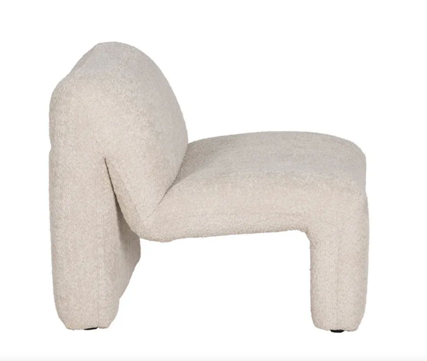 Beige Fabric Armchai