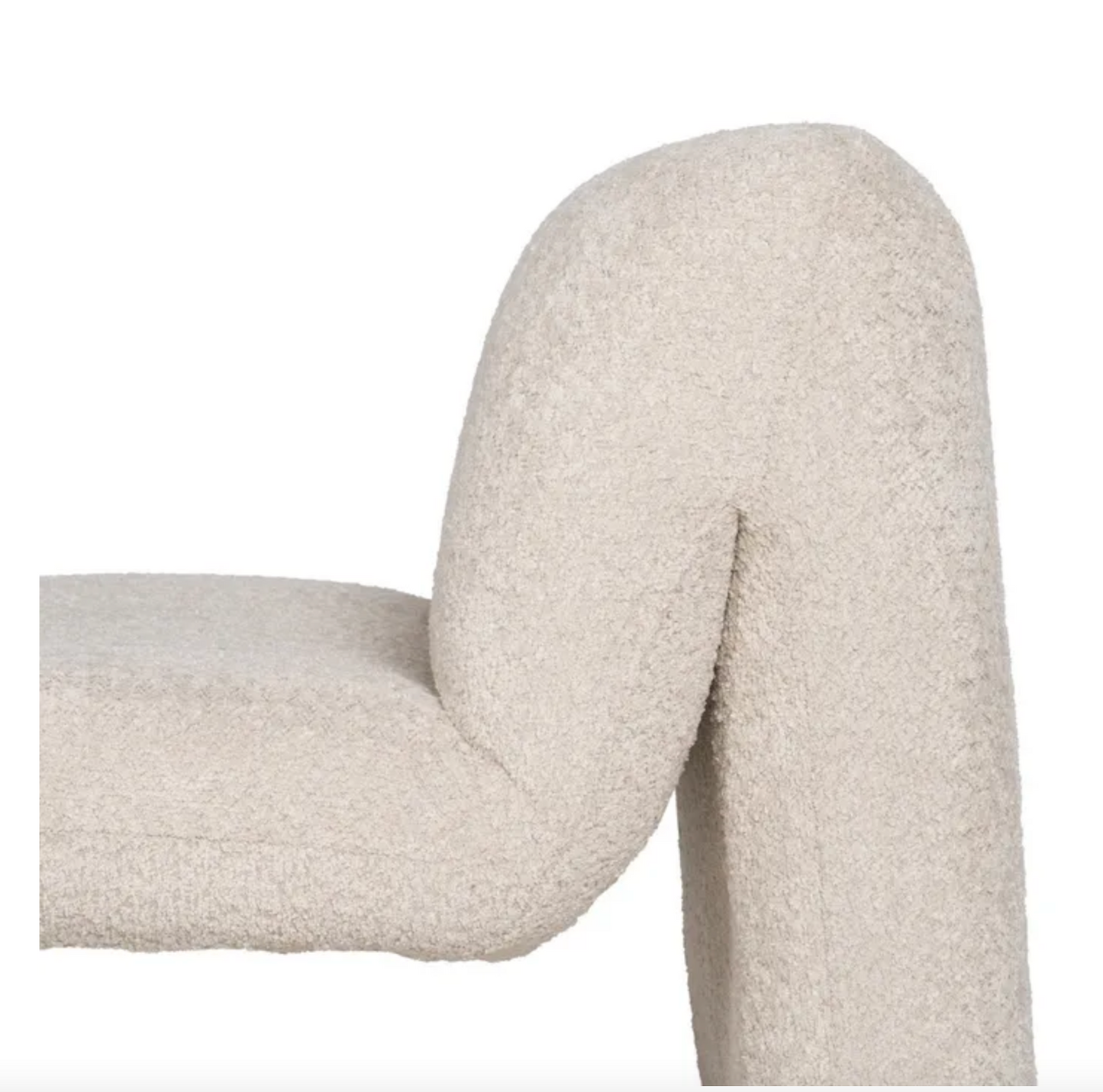 Beige Fabric Armchai