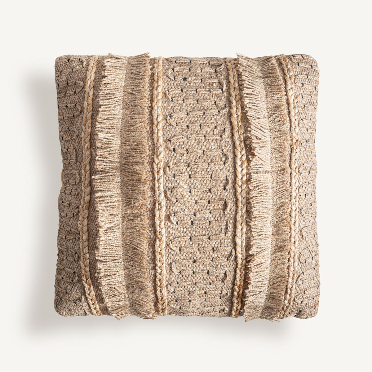Saanvi cushion by VICAL – beige jute with synthetic wadding
