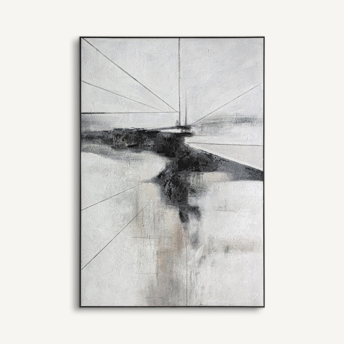 Bastian Neutral Canvas Artwork by VICAL