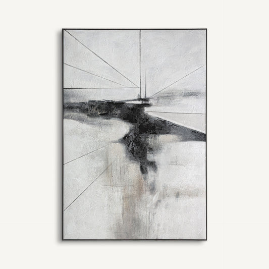 Bastian Neutral Canvas Artwork by VICAL