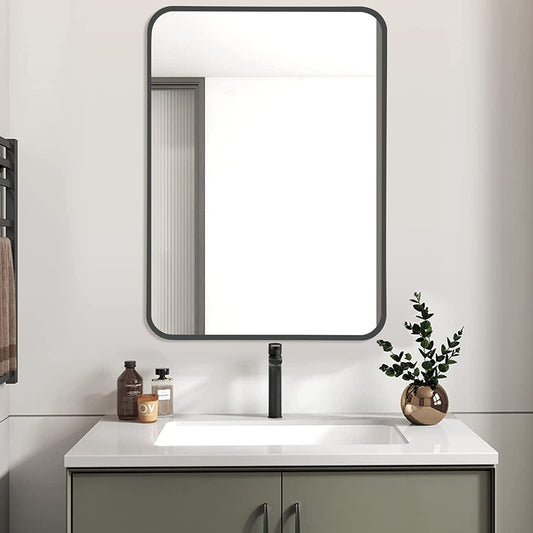 Black Framed Bathroom Mirror