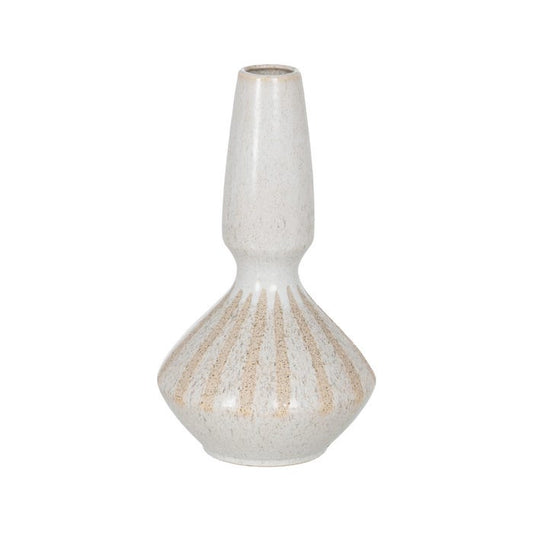 Sena beige ceramic vase by IXIA