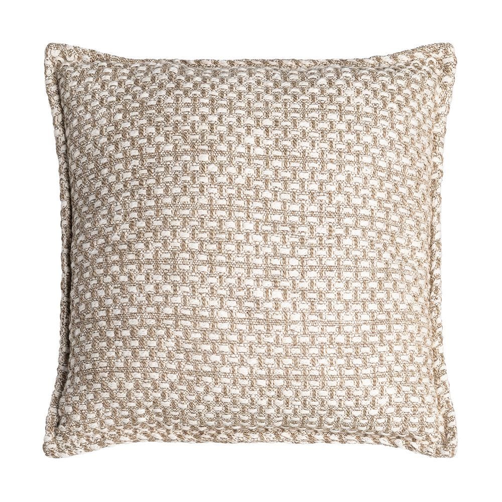 Brown textured cushion, set of two