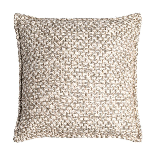Brown textured cushion, set of two
