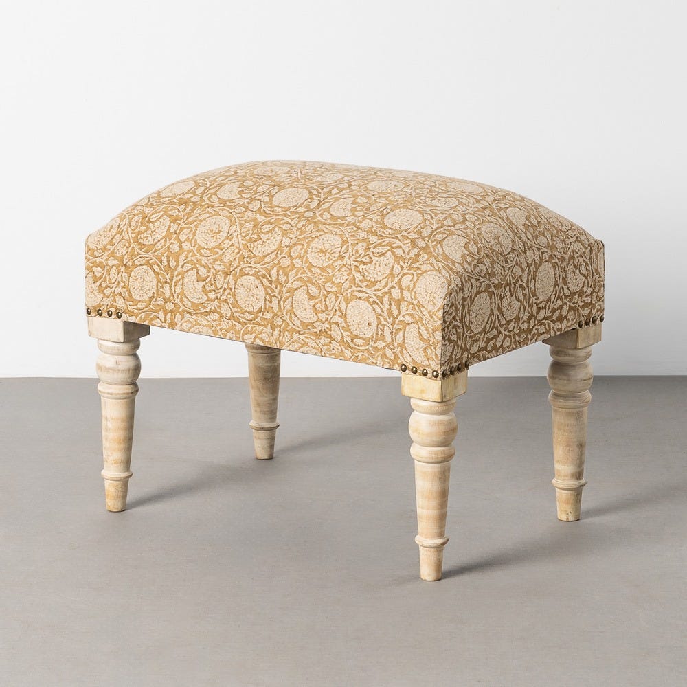 Flora Upholstered Bench – 60 cm