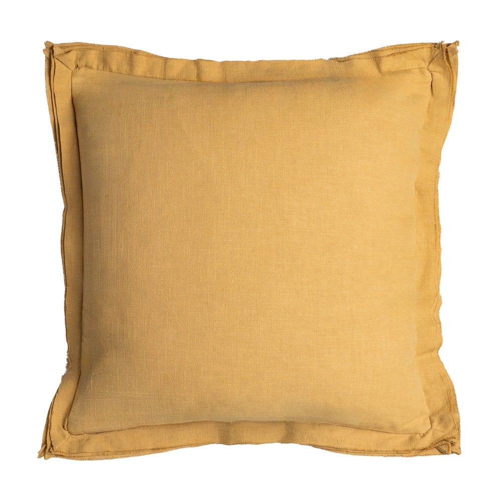Luma Mustard Cushions – 55 × 55 cm, Set of 2