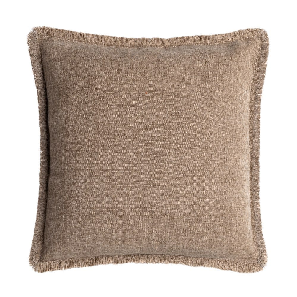 Nela Taupe Cushions – 43 × 43 cm, Set of 2