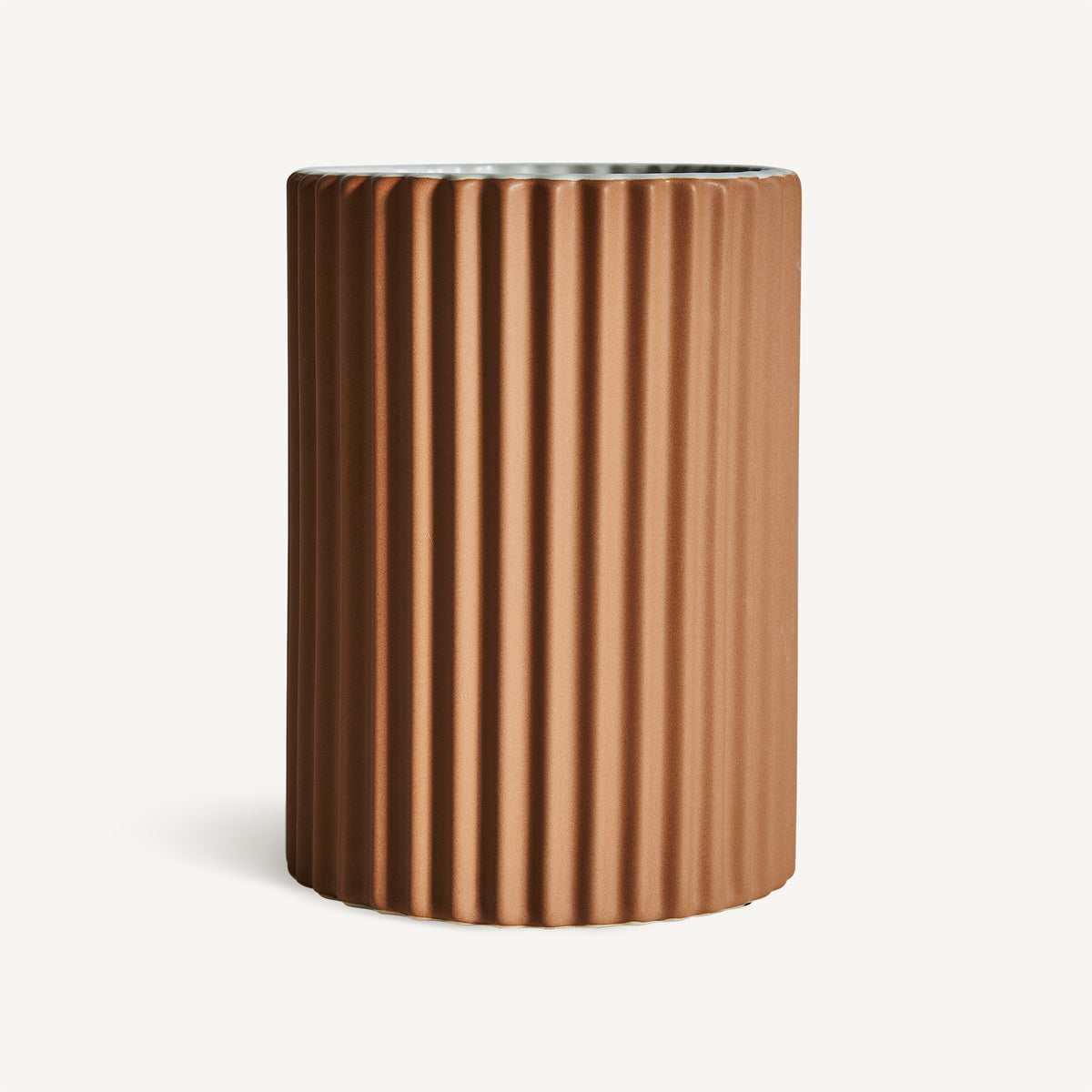 Plissé Stone Ceramic Vase by VICAL