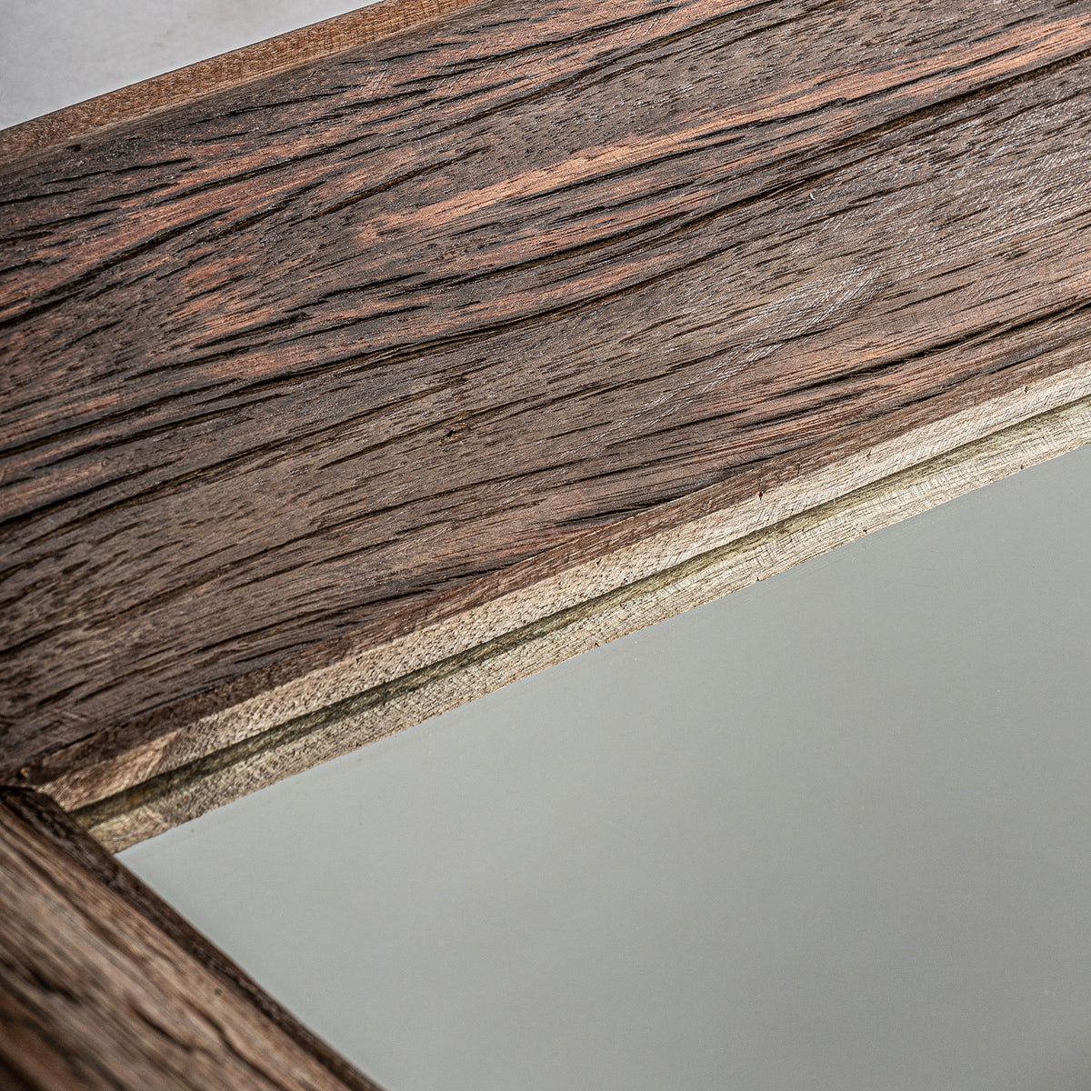Bunyola Reclaimed Wood Mirror – 53 cm – LoNiu Home