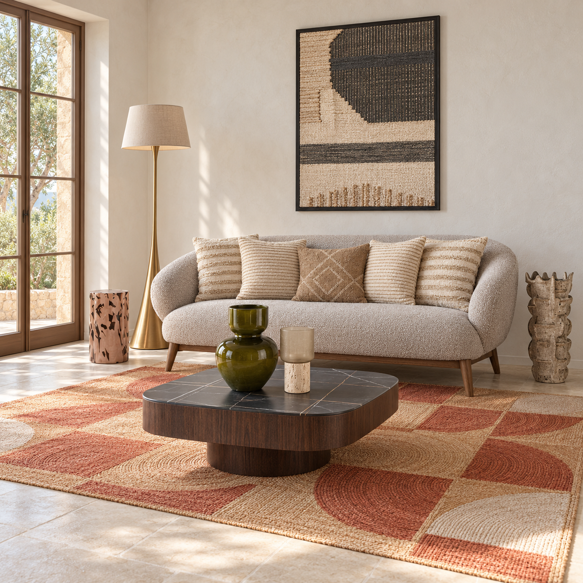 Garbí Living Room Set – Sofa & Tables – room visualisation – LoNiu Home