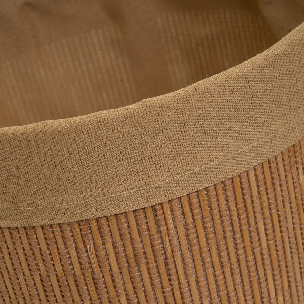 Panera Bamboo & Fabric Baskets – Set of 4 – LoNiu Home