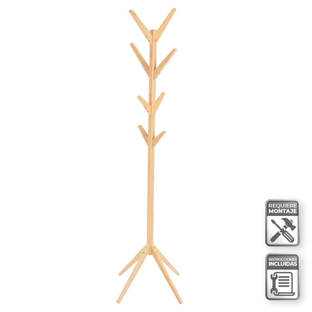 Rebedor Bamboo Coat Stand – 170 cm – LoNiu Home