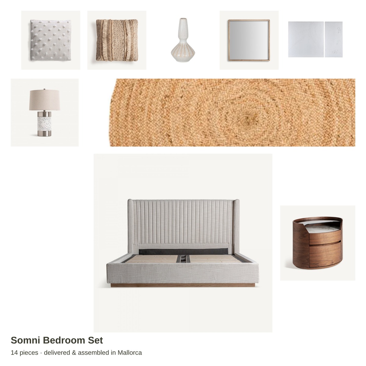 Somni Bedroom Set – all pieces – LoNiu Home