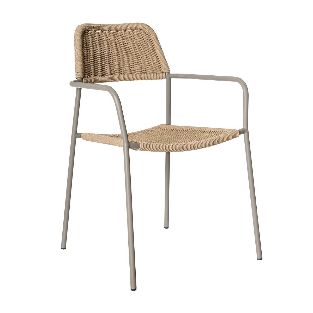 Terrat Stackable Outdoor Chair – Beige – LoNiu Home