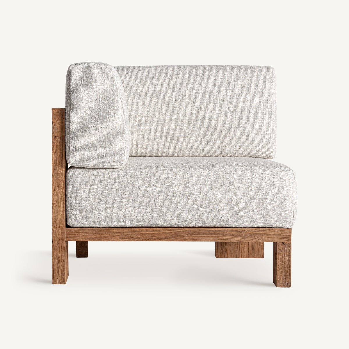 Testa recycled teak corner outdoor sofa module by Vical Home – LoNiu Home Mallorca