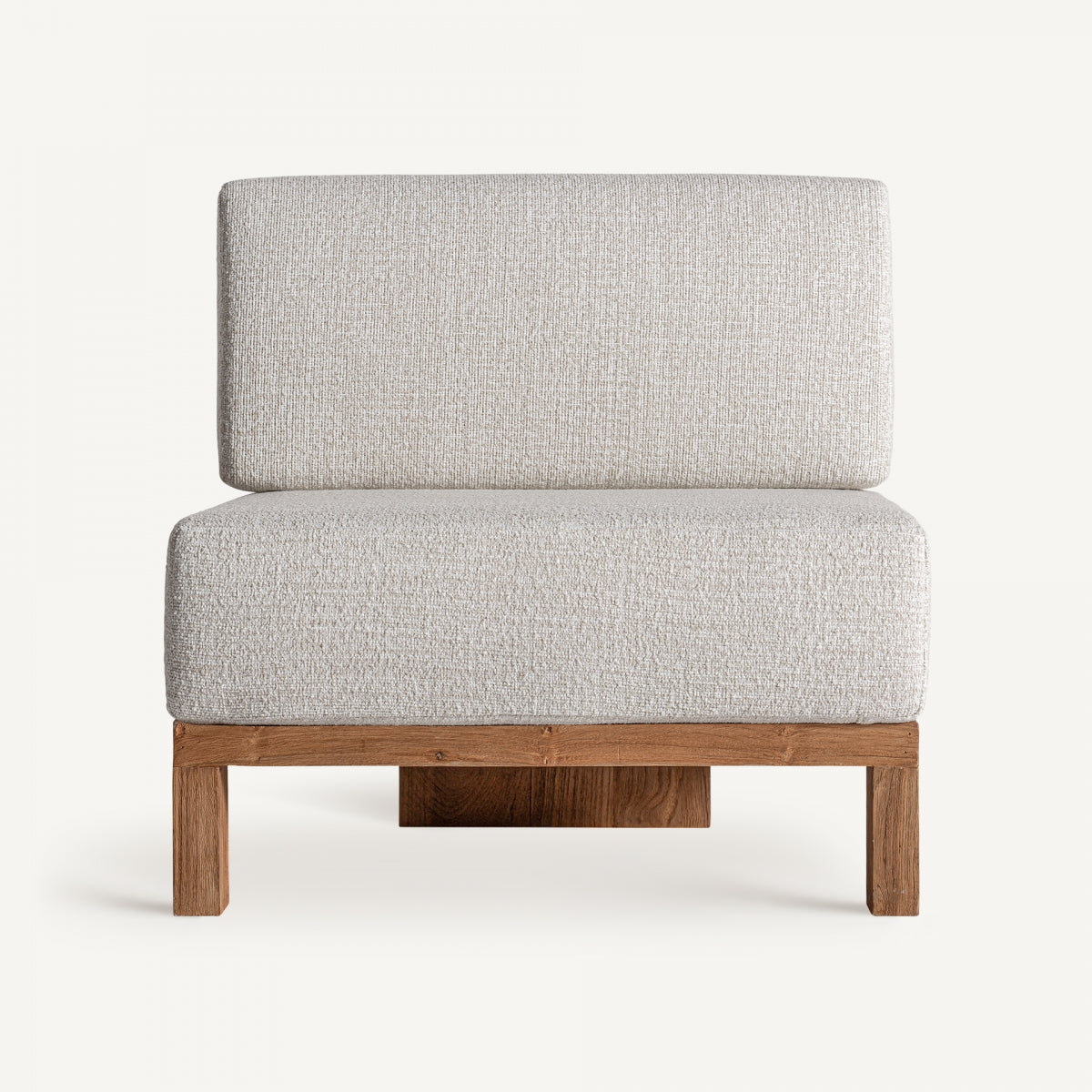 Testa recycled teak central outdoor sofa module by Vical Home – LoNiu Home Mallorca
