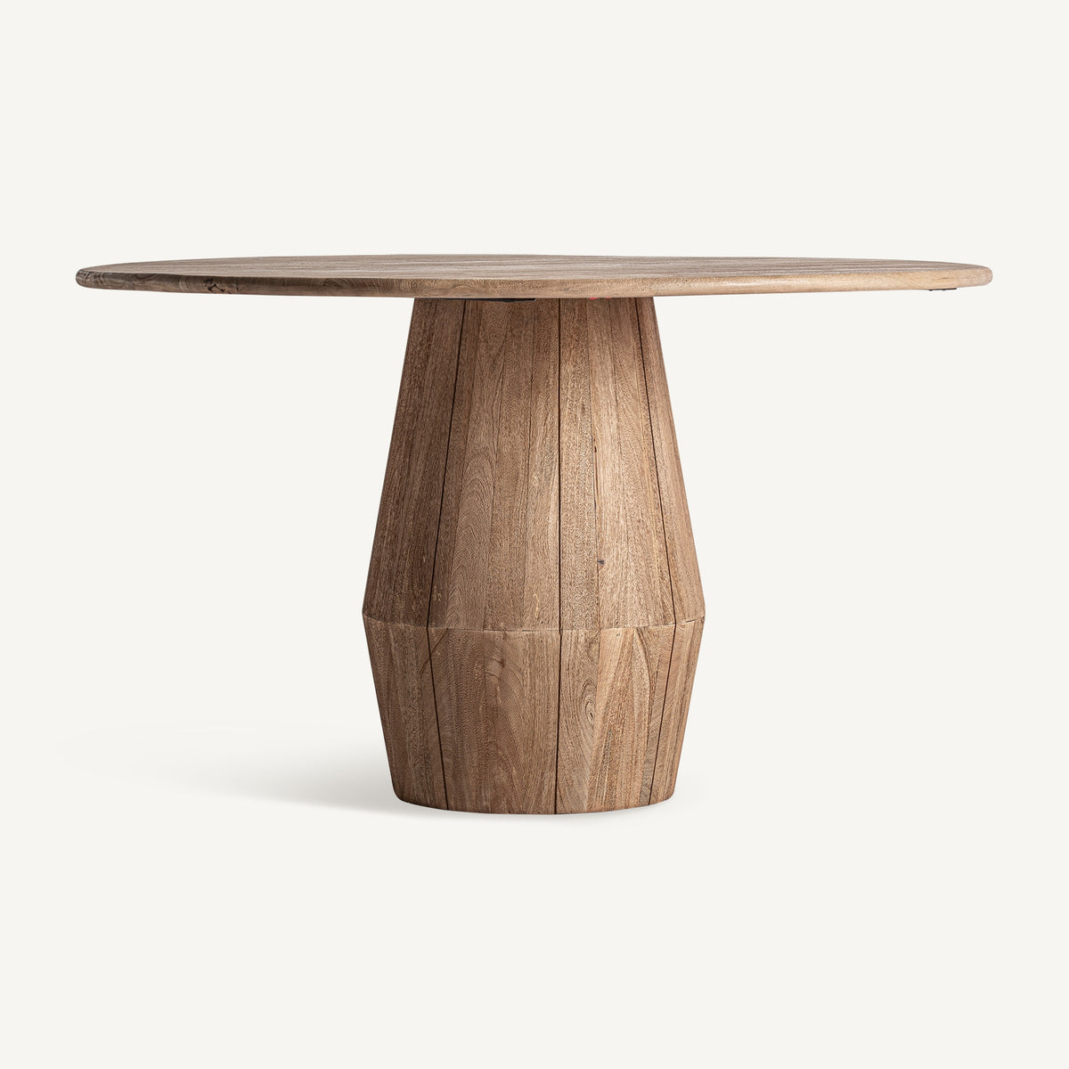 Jacquard 130 cm round mango wood dining table by Vical Home – LoNiu Home Mallorca