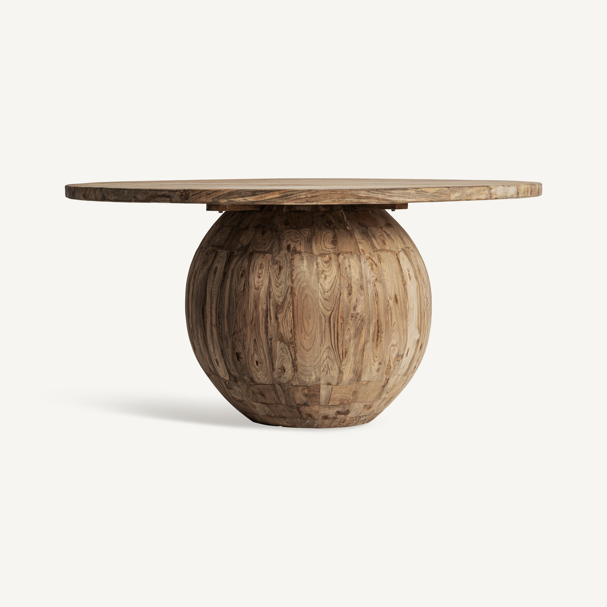 Erloy 150 cm round recycled teak dining table by Vical Home – LoNiu Home Mallorca