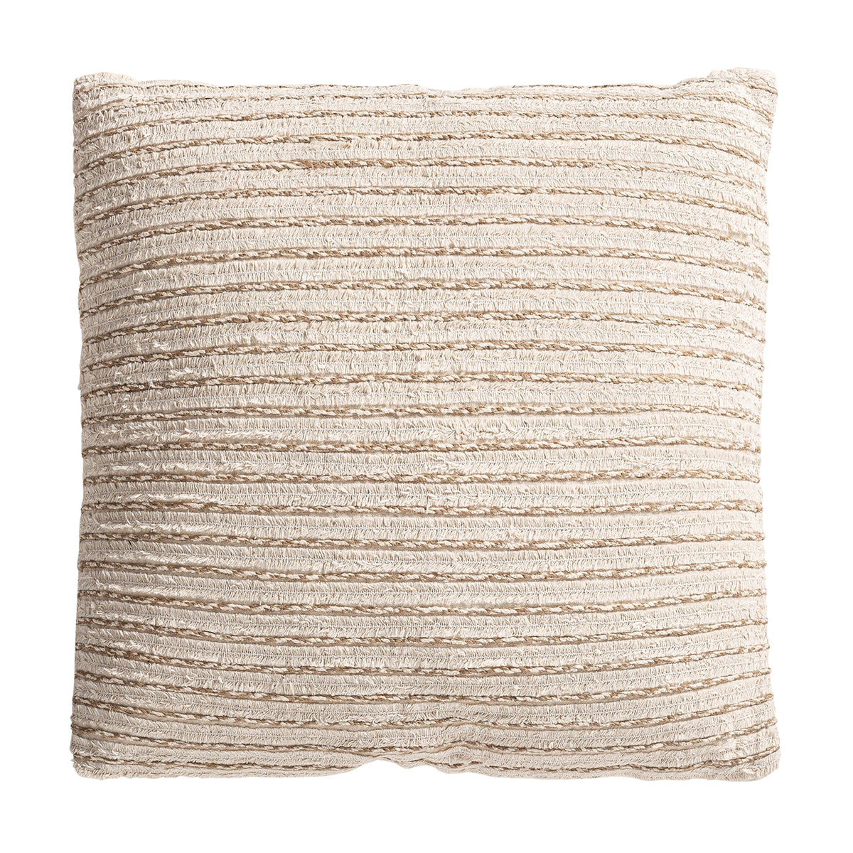 Alka off-white cotton cushion by Vical Home