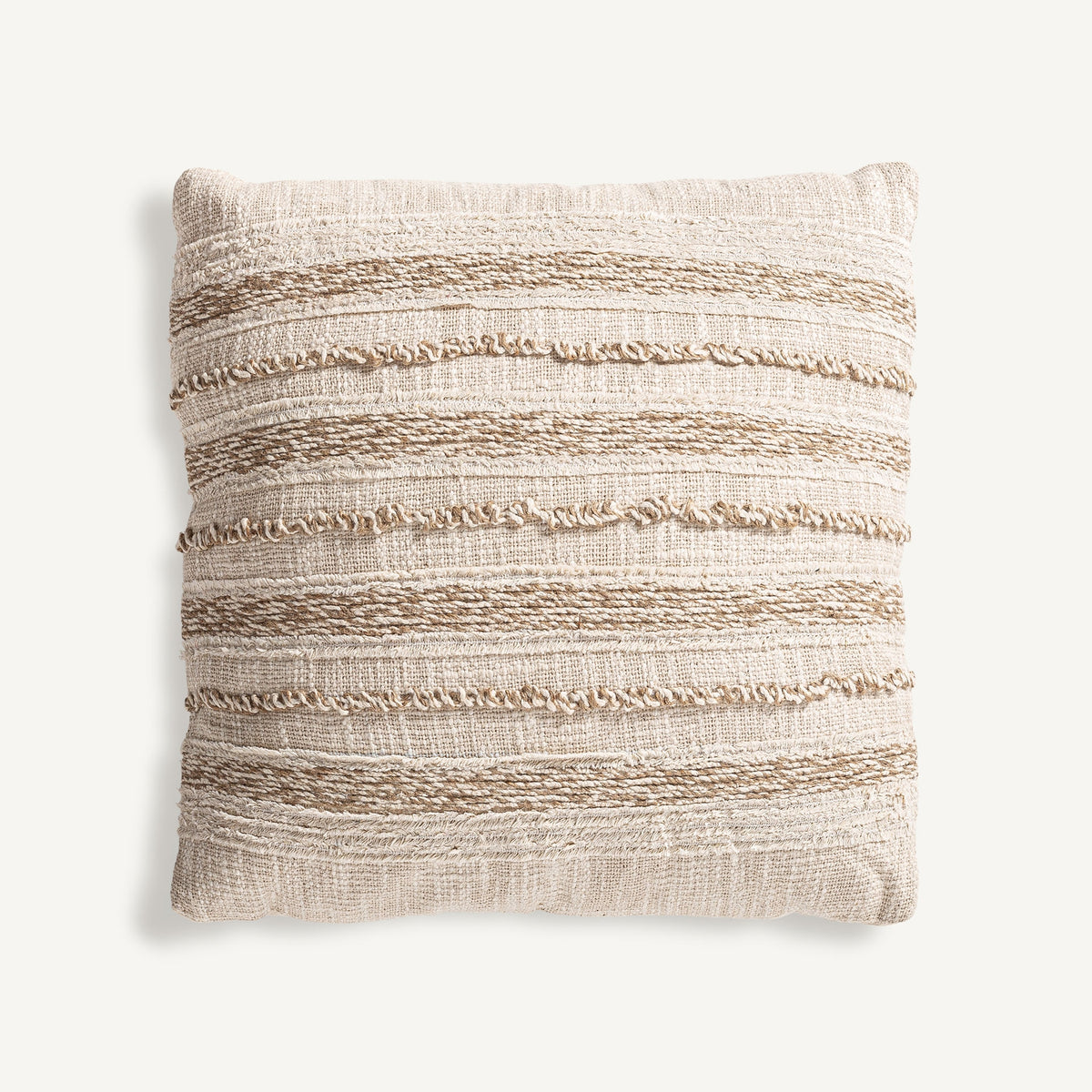 Alva off-white woven cushion by Vical Home
