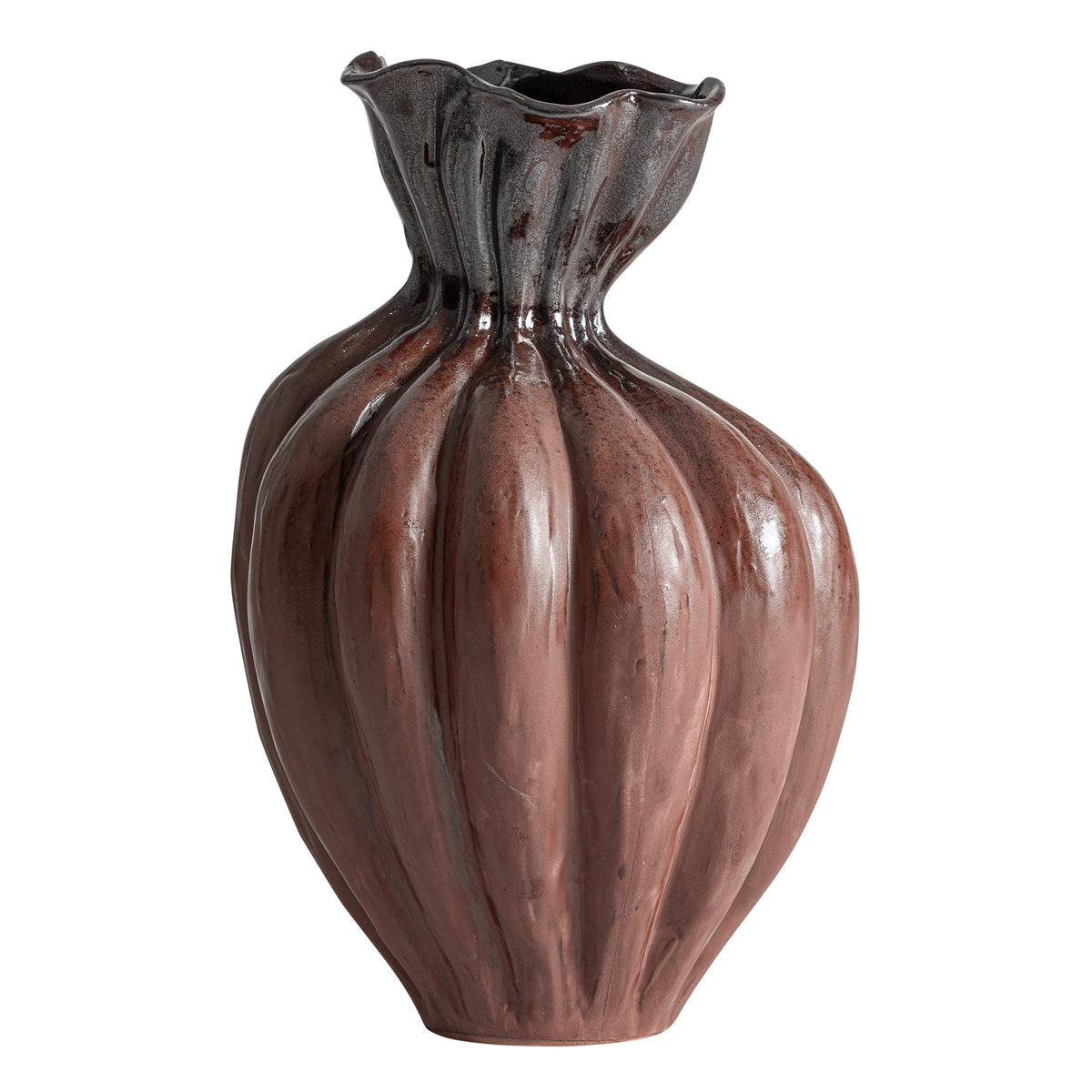 Carey terracotta ceramic vase by Vical Home