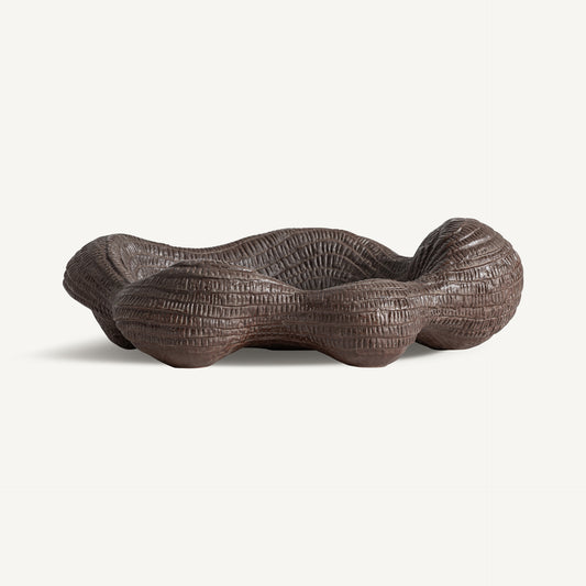 Freya brown ceramic centrepiece by Vical Home