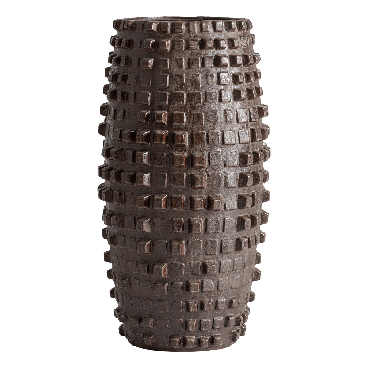 Haimi brown ceramic vase by Vical Home