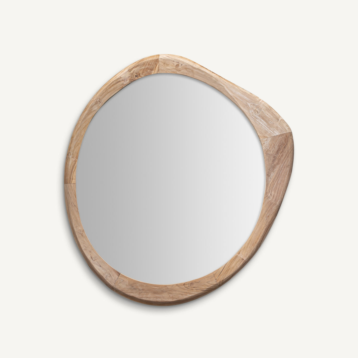 Humble organic teak mirror by Vical Home