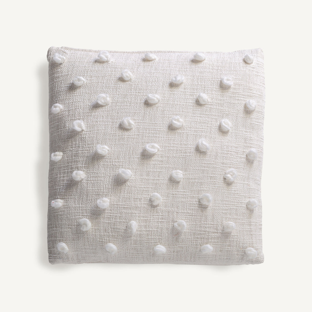 Yaiza white textured cushion by Vical Home