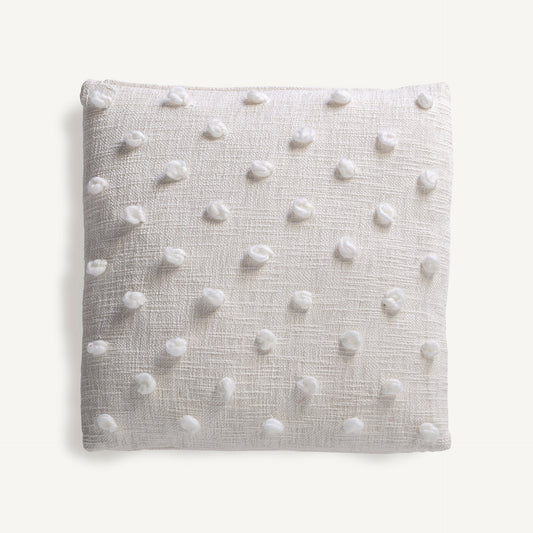 Yaiza white textured cushion by Vical Home